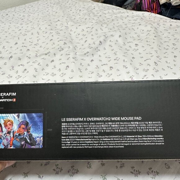 Overwatch - Le Sserafim x Overwatch 2 Limited Edition Mousepad NWT - Picture 5 of 9
